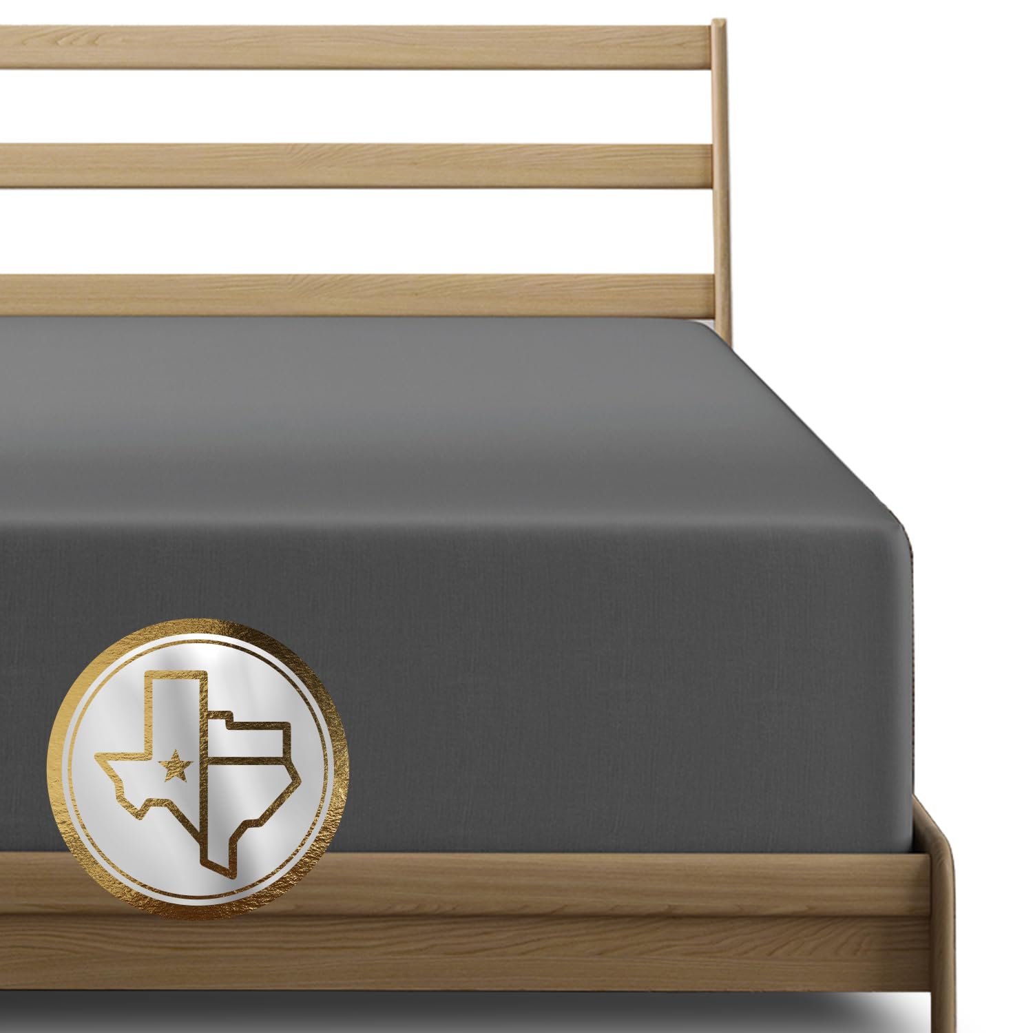 Texas Linen Co. Luxury Egyptian Cotton Queen Fitted Sheet Only - 1000-Thread-Count 16' Deep Pocket Queen Fitted Sheet, Cooling,